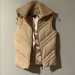 BEBE - Light Tan Puffer Vest - Size XS